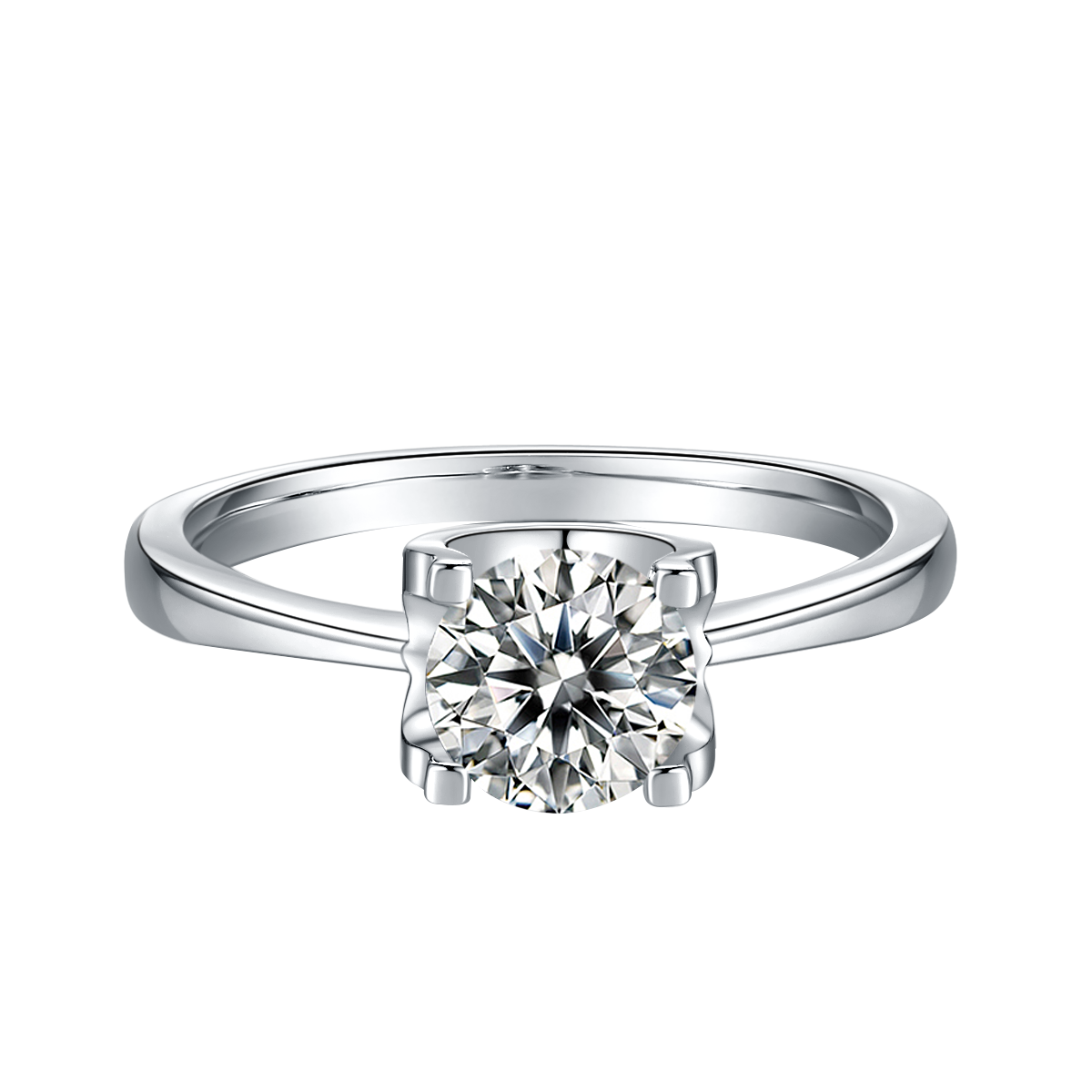 Classic Bullhead Lab Diamond Solitaire Ring