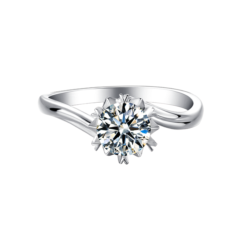Six-Prong Round Lab-Grown Diamond Solitaire Ring - Vow Collection 8
