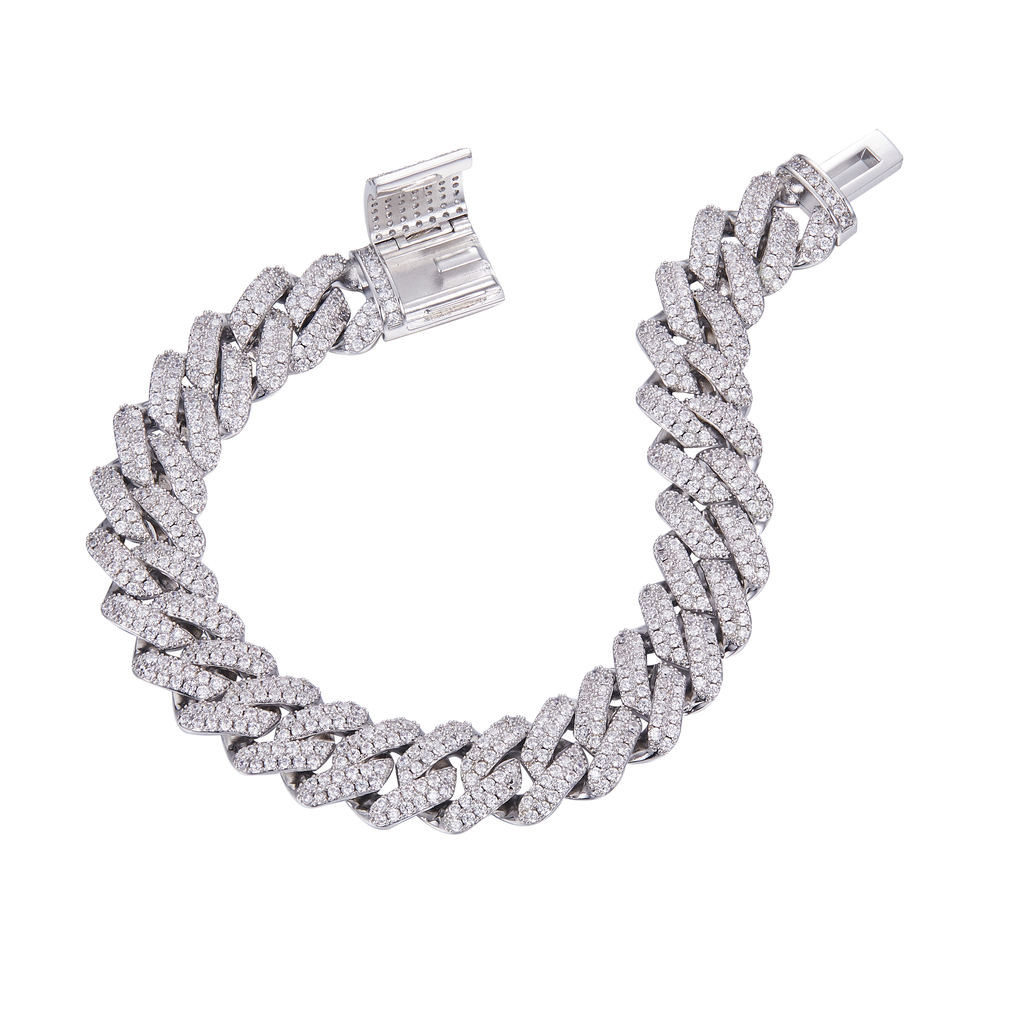 Round Lab-Grown Diamond Cuban Necklace-Hip Hop Series 1