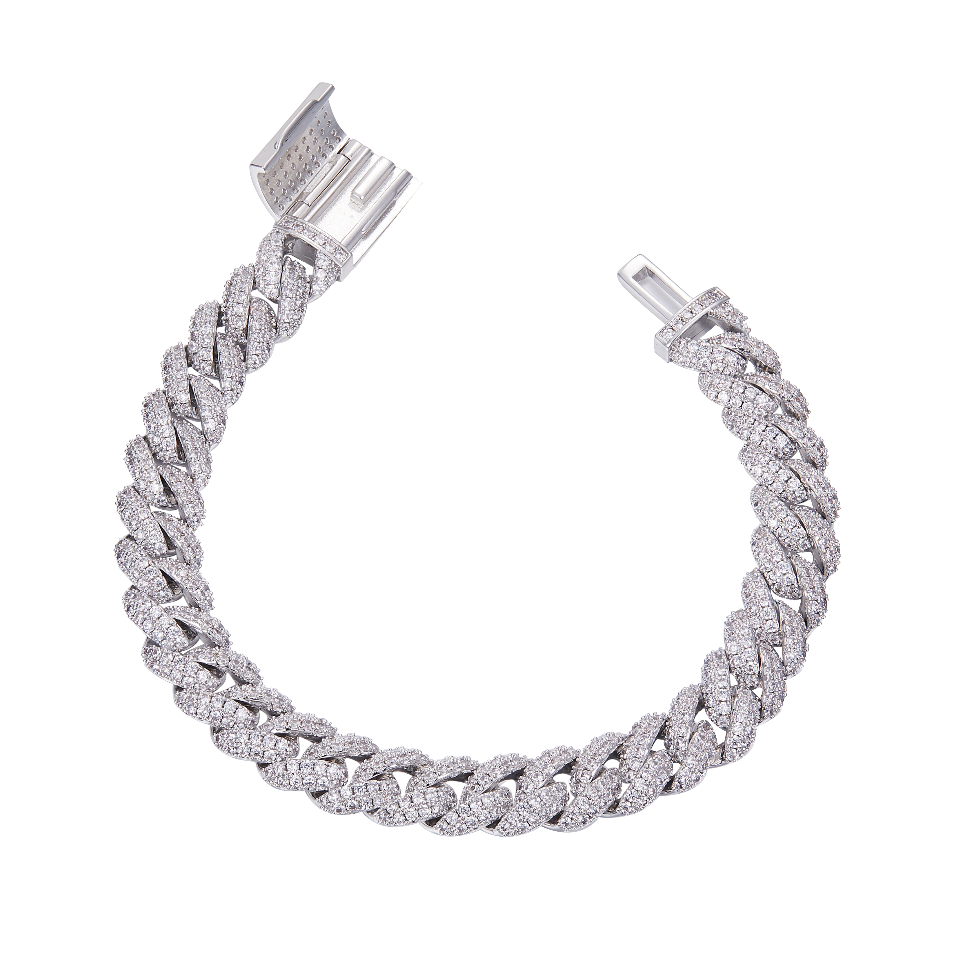 Round Lab-Grown Diamond Cuban Necklace-Hip Hop Series 3