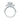 Swan Lake collection round lab-grown diamond vintage style engagement ring.