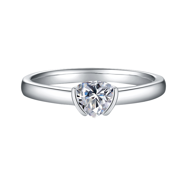 Triangle Shape lab-grown diamond Solitaire Ring